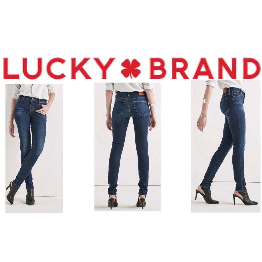 SZ 12/31 Waist LUCKY BRAND Women's HAYDEN Skinny Stretch Jeans Med Wash (2017)